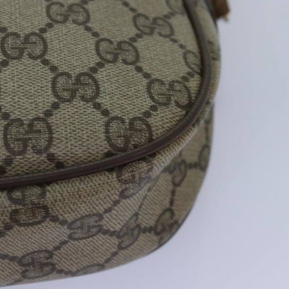 GUCCI GG Supreme Web Sherry Line Clutch Bag PVC Beige Red 89 01 034 Auth ti2044 - Picture 13 of 16